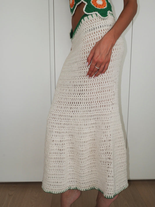 Flor do Sol – Handmade Crochet Skirt
